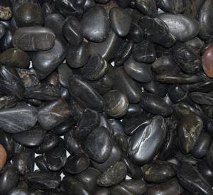 Grafvulling pebbles zwart